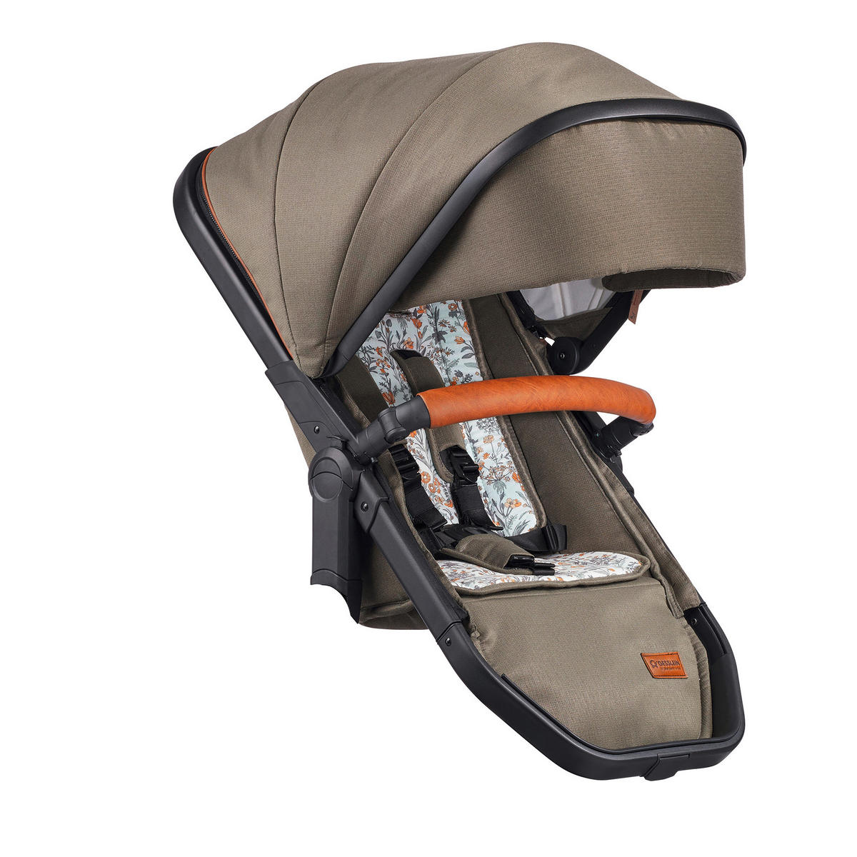 KINDERWAGENSET FX4 Life  - Cognac/Schwarz, Basics, Textil/Metall (57/129/100cm) - Gesslein