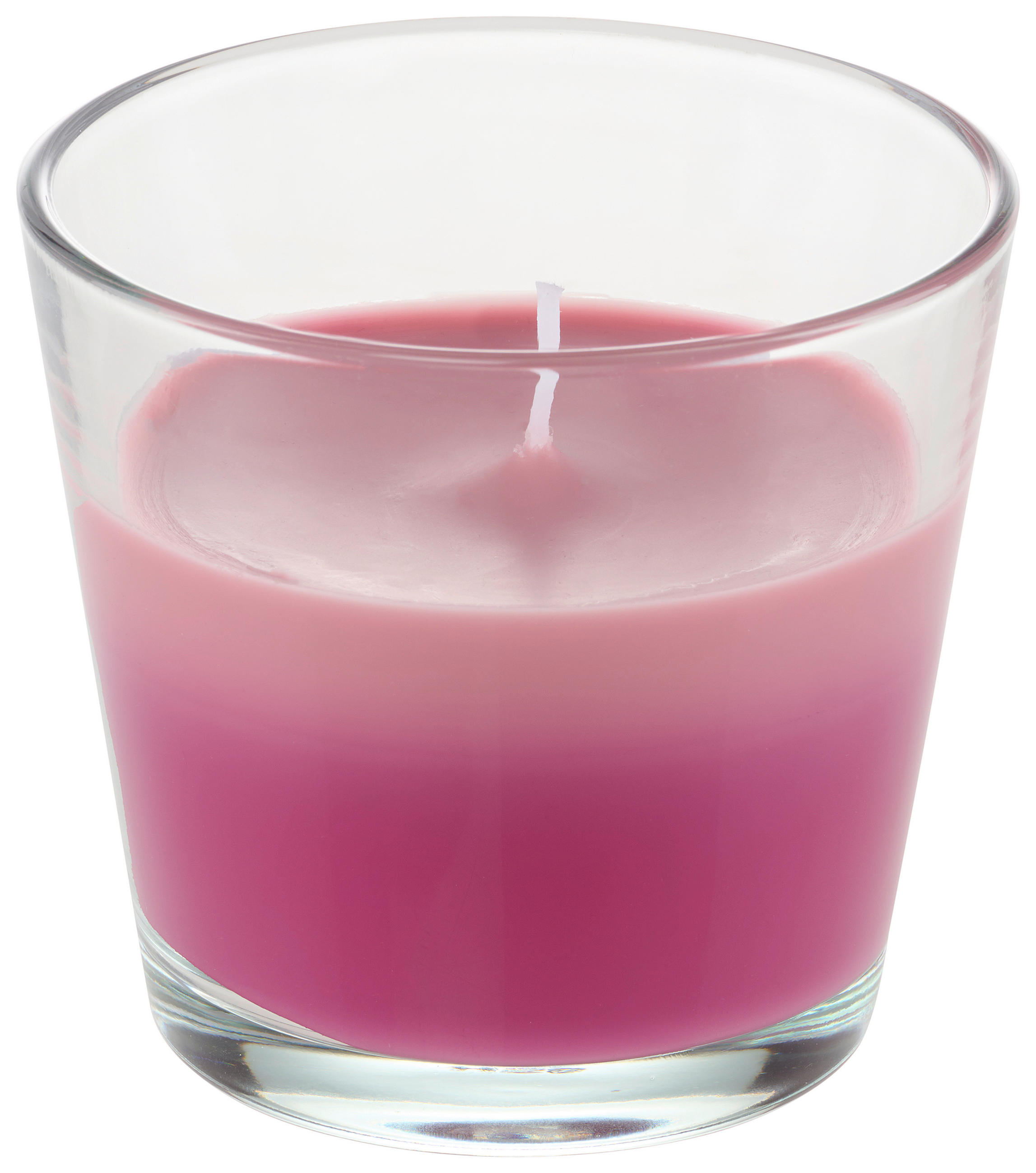 SVÍČKA VE SKLE jasmín - tmavě růžová/pink, Basics, parafín/textil (9/8,2cm) - Ambia Home