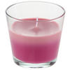 KERZE IM GLAS - Pink/Dunkelrosa, Basics, Glas/Naturmaterialien (9/8,2cm) - Ambia Home