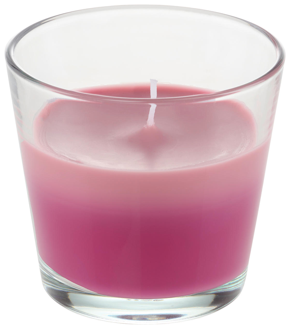 SVIEČKA V SKLE jazmín - pink/tmavoružová, Basics, parafín/textil (9/8,2cm) - Ambia Home