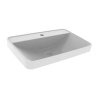 WASCHBECKEN 60/16,5/38 cm  - Weiß, MODERN, Keramik (60/16,5/38cm) - Voleo