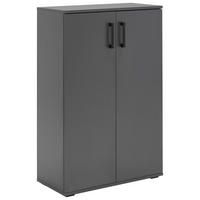 CIPŐSSZEKRÉNY 70/106/33,4 cm  - fekete/antracit, Konventionell, műanyag/faalapú anyag (70/106/33,4cm) - Xora