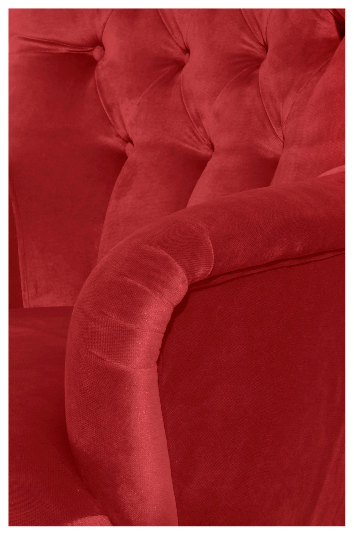 KŘESLO UŠÁK, textil, červená - přírodní barvy/červená, Moderní, dřevo/textil (71/97/82cm) - Max Winzer