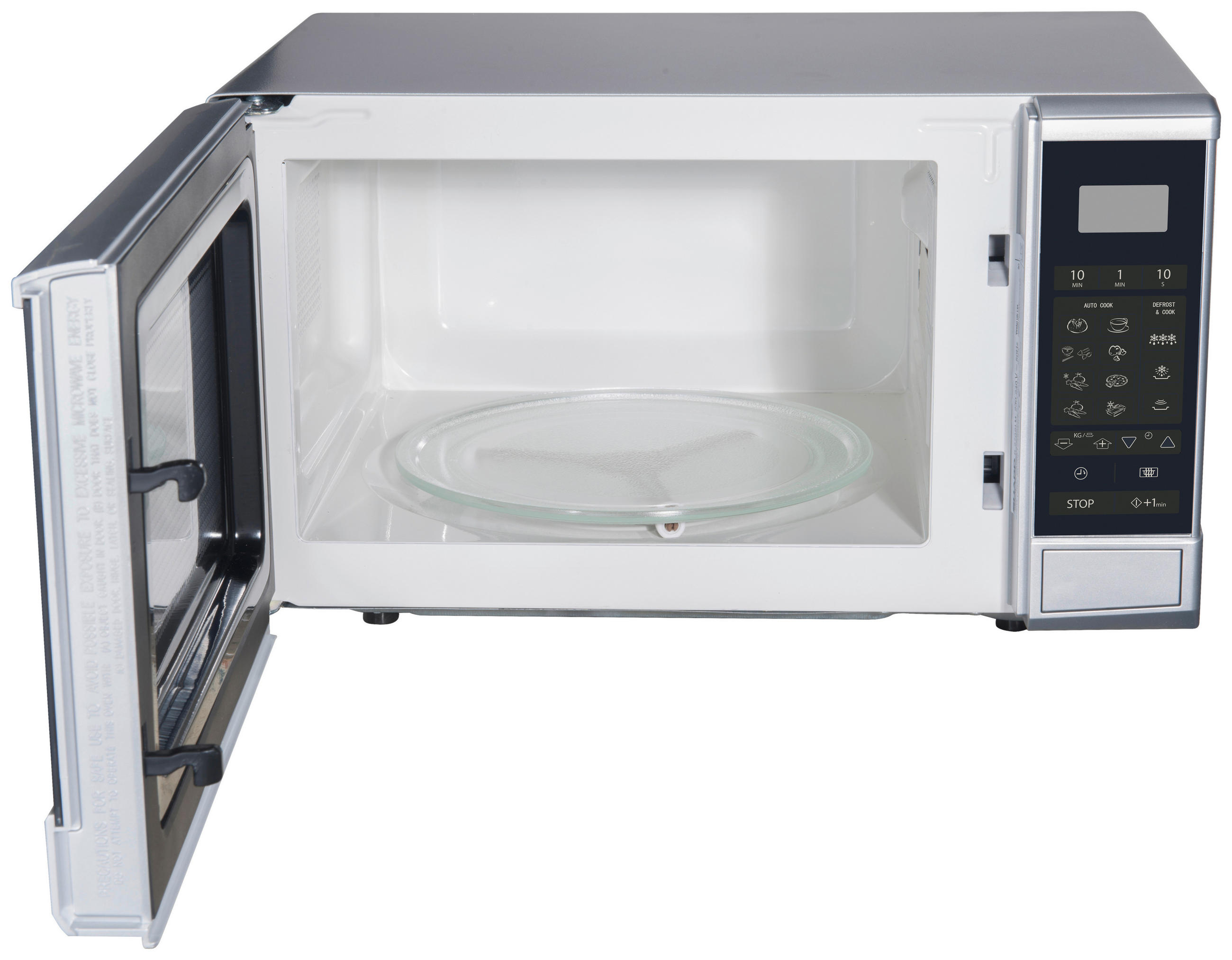 MIKROWELLE R270S  - Silberfarben, Basics, Glas/Metall (45,2/26,2/34,2cm) - Sharp