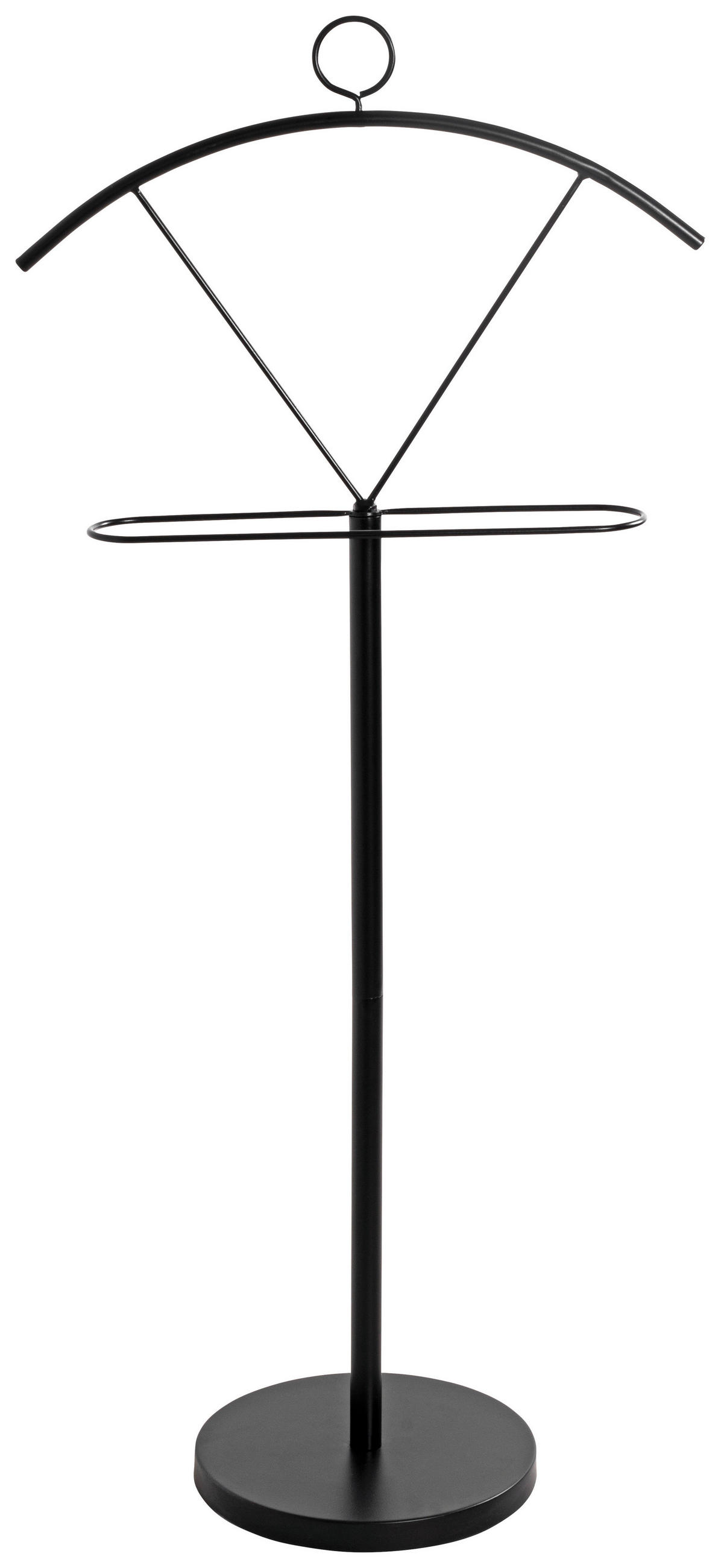 Herrendiener 25589 B: 51 Cm Mit Hosenbügel Stahl Schwarz