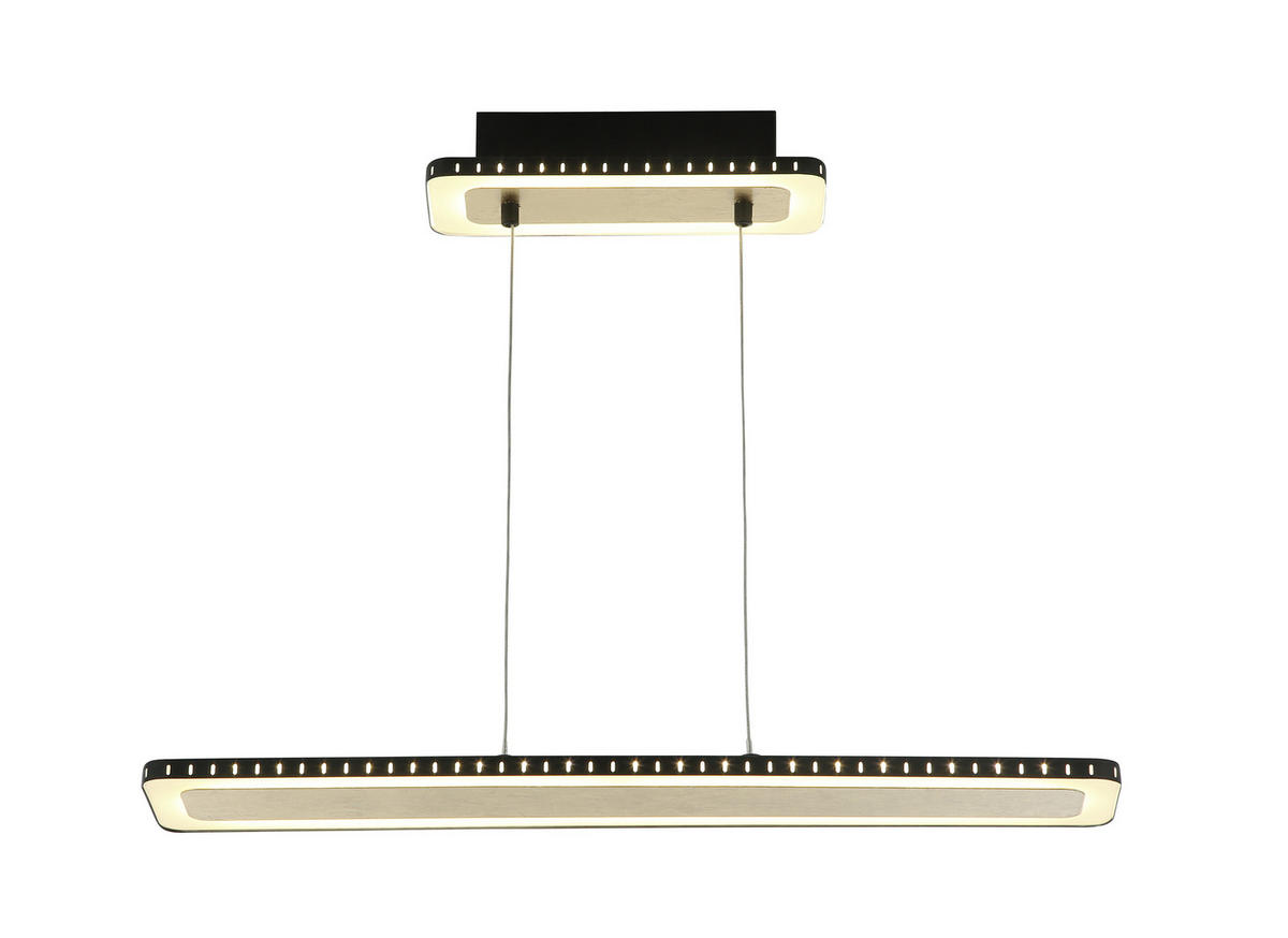 LED-HÄNGELEUCHTE Solaris 70/12/120 cm   - Goldfarben/Schwarz, Design, Metall (70/12/120cm)