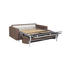 SCHLAFSOFA Flachgewebe Braun - Chromfarben/Braun, KONVENTIONELL, Textil/Metall (195/84/100cm)
