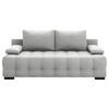 SCHLAFSOFA in Chenille, Plüsch Grau  - Schwarz/Grau, KONVENTIONELL, Kunststoff/Textil (209/96/100cm) - Stylife