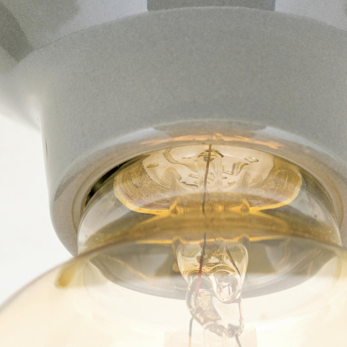 DECKENLEUCHTE Frost 9,5/5,5 cm   - Grau Hochglanz, LIFESTYLE, Keramik (9,5/5,5cm)