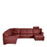 WOHNLANDSCHAFT Rot Echtleder - Chromfarben/Rot, KONVENTIONELL, Leder/Metall (247/187cm) - Himolla WOHNLANDSCHAFT Rot Echtleder - Chromfarben/Rot, KONVENTIONELL, Leder/Metall (247/187cm) - Himolla