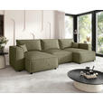 WOHNLANDSCHAFT Senfgelb Webstoff  - Senfgelb/Schwarz, MODERN, Kunststoff/Textil (153/350/153cm) - Xora
