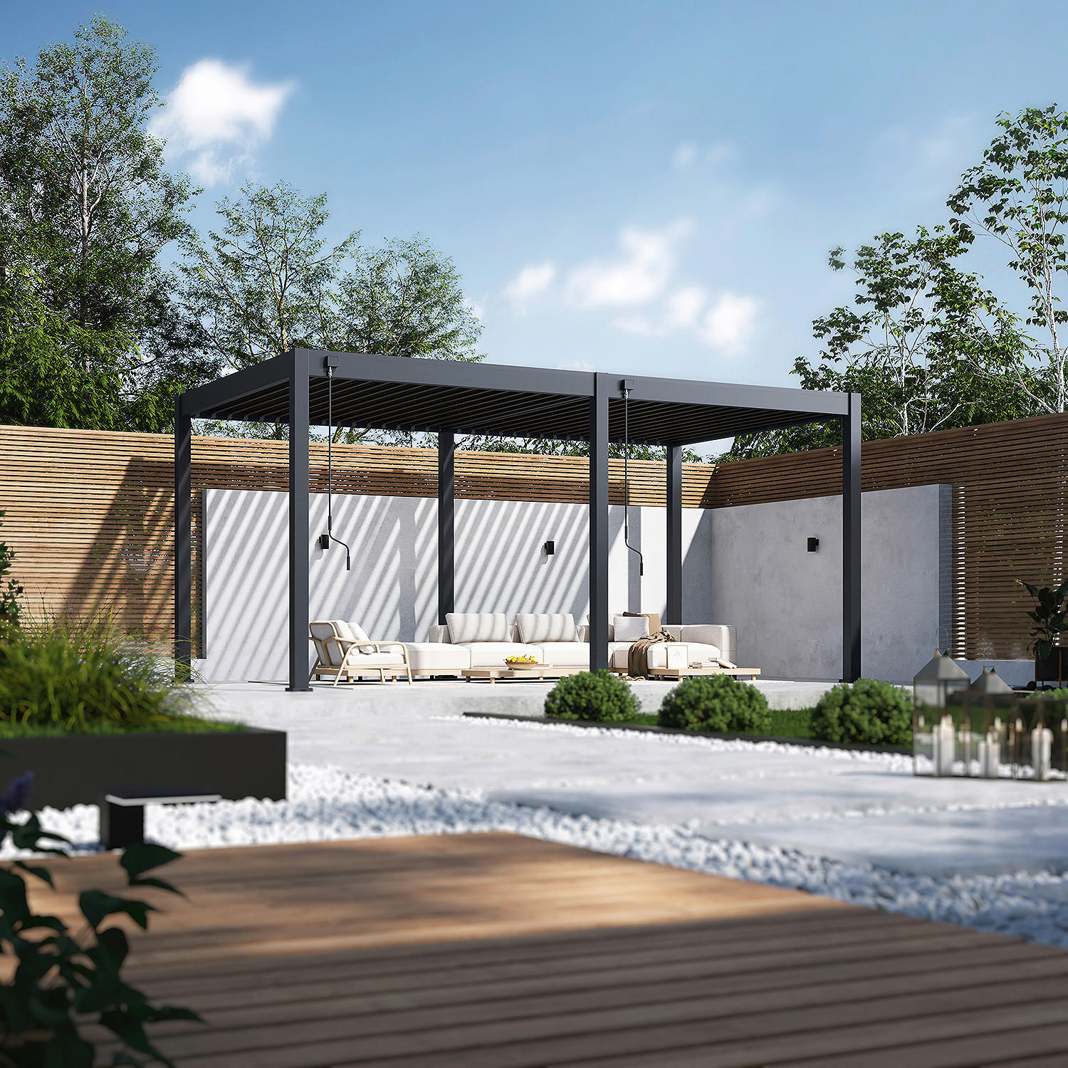 PERGOLA - Anthrazit, Basics, Metall (530/255/300cm) - WEIDE
