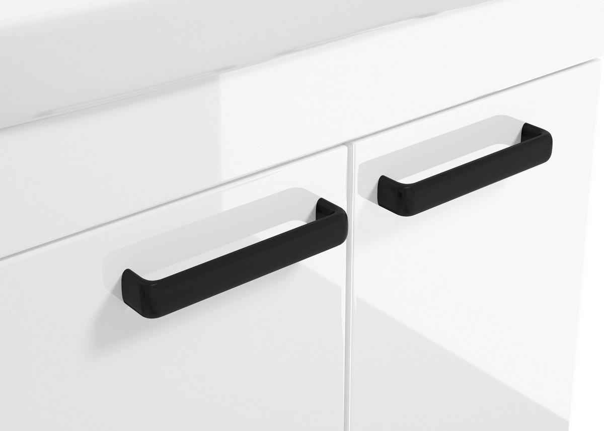 UMIVAL. ENOTA Z UMIVALNIKOM  - črna/bela, Basics, kovina/umetna masa (65/87/38cm) - Boxxx