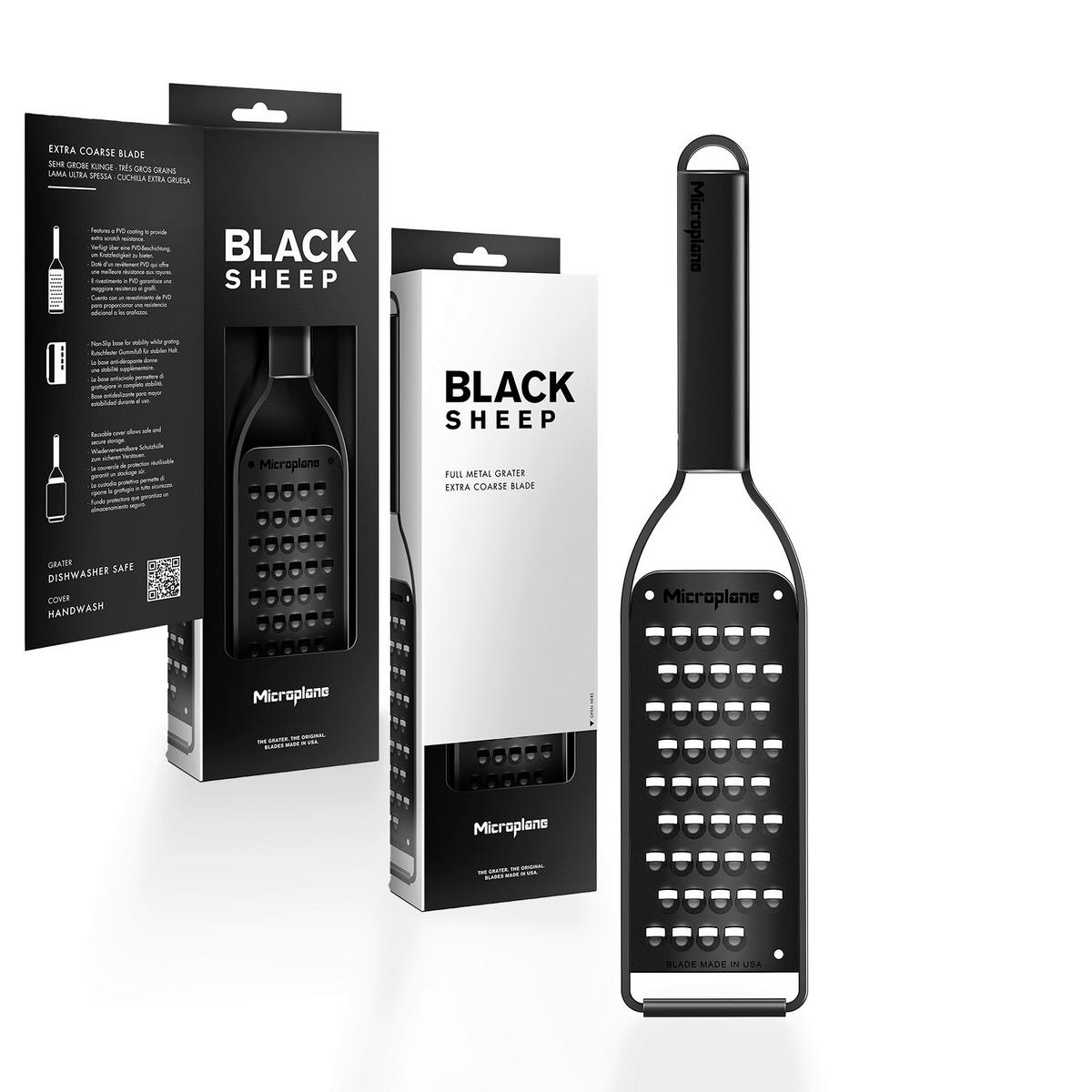 REIBE BLACK SHEEP  - Schwarz, Basics, Metall (30/6,8/1,5cm) - MICROPLANE