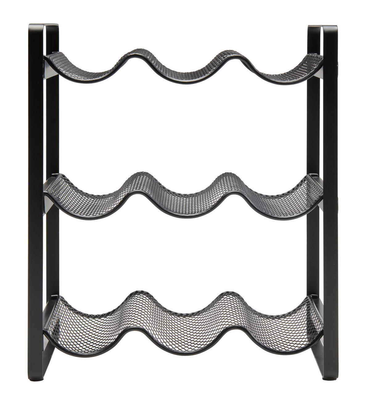 FLASCHENREGAL  - Schwarz, Design, Kunststoff/Metall (32/18/36,7cm) - Homeware Profession.