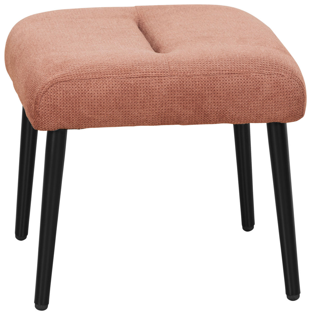 RELAXSESSELSET Samt    - Schwarz/Altrosa, Design, Textil/Metall (84/73/100cm) - Livetastic