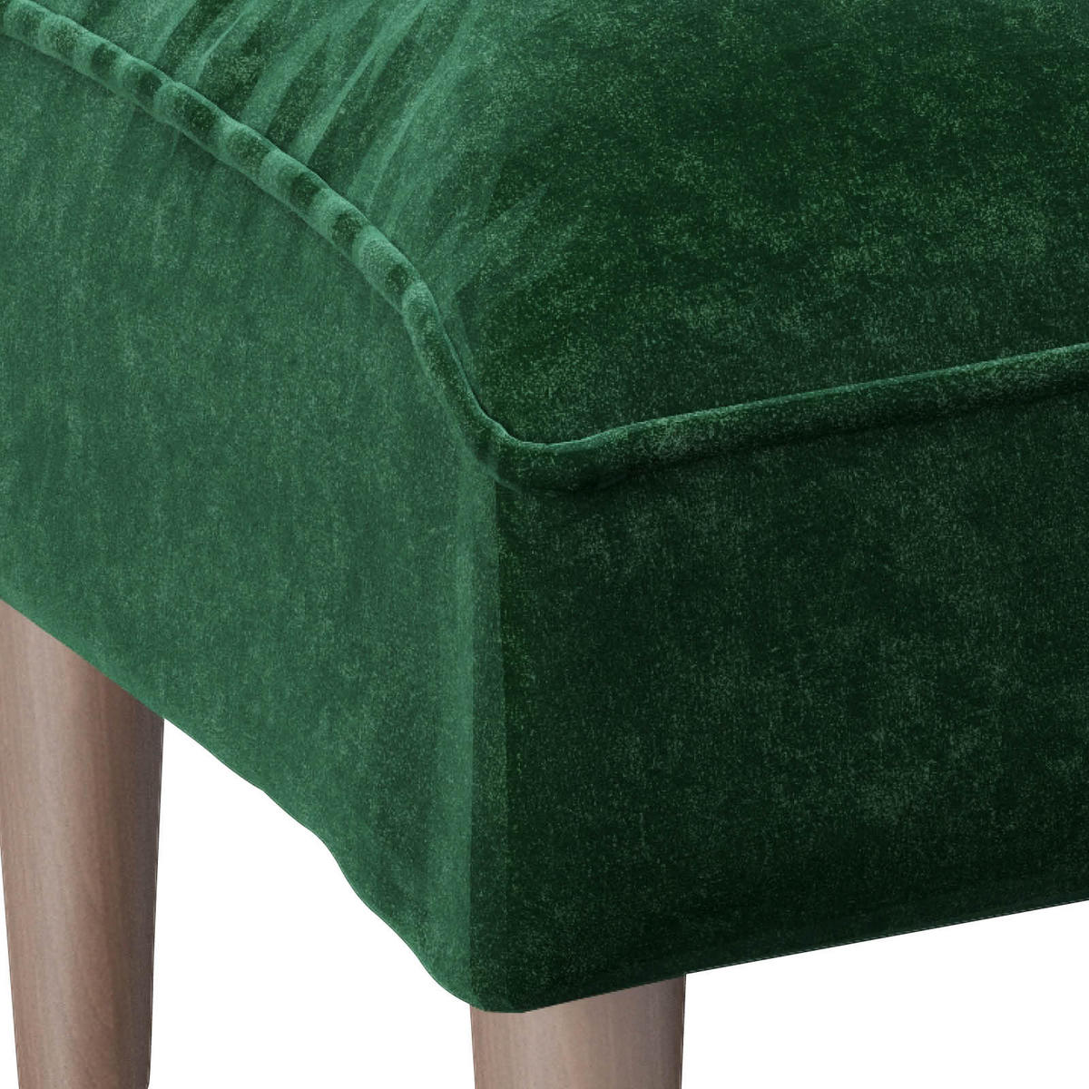 HOCKER PLAYBOY Samt Grün  - Grün, KONVENTIONELL, Holz/Textil (88/43,5/57cm) - Playboy