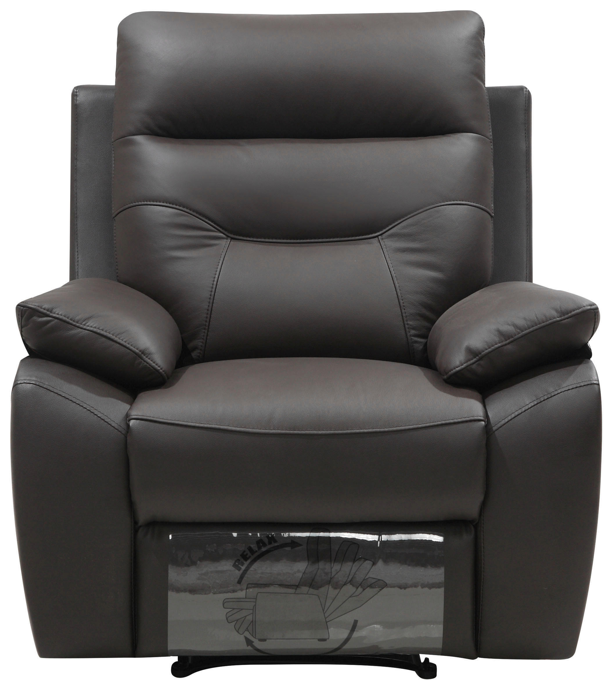 POČIVALNIK,  rjava tekstil, usnje - rjava, Konvencionalno, tekstil/usnje (90/92/102cm) - Xora