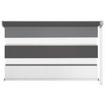 DOPPELROLLO 120/160 cm  - Anthrazit/Weiß, Design, Textil (120/160cm) - Homeware