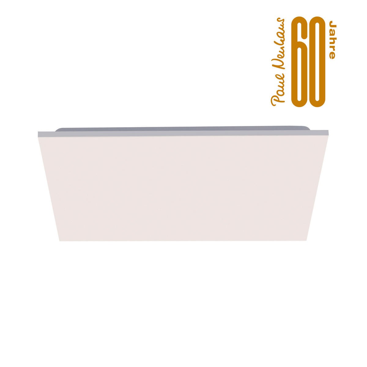 LED-DECKENLEUCHTE Canvas 59,5/59,5/7,2 cm   - Design, Kunststoff/Metall (59,5/59,5/7,2cm)