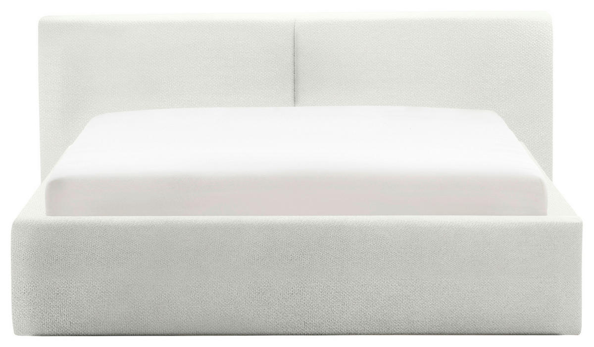POLSTERBETT 140/200 cm  Weiss  - Weiss, Basics, Holz/Textil (140/200cm) - Boxxx