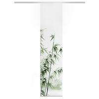 FLÄCHENVORHANG   blickdicht  60/245 cm   - Weiß/Grün, Natur, Textil (60/245cm)