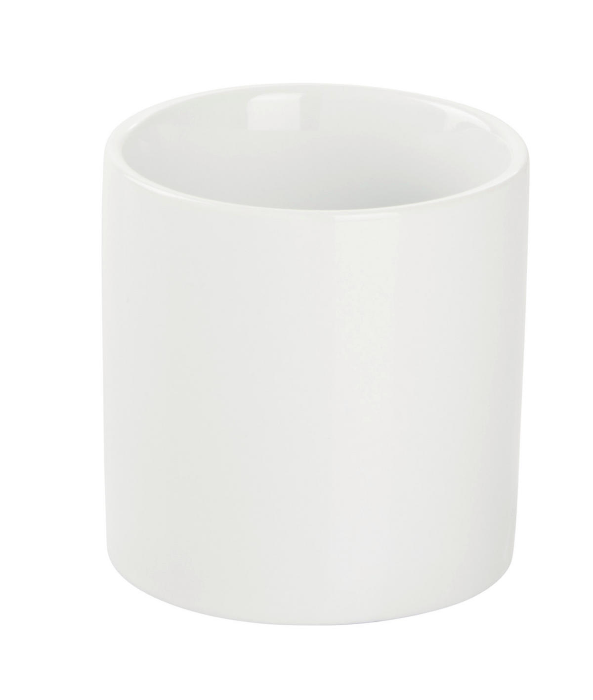 Suport Periuta Dinti ceramică  - alb, Basics, ceramică (8/8cm) - Sadena