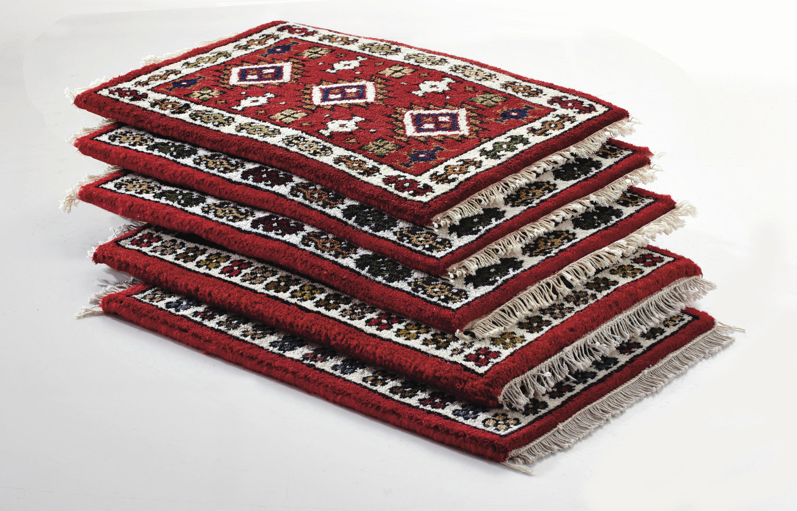 ORIENTALISK MATTA 40/60 cm Indo Rajpur Super -TOP-  - beige/röd, Lifestyle, textil (40/60cm) - Best Price