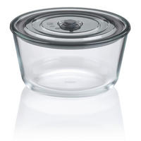 FRISCHHALTEDOSE 2,2 l  - Transparent/Grau, KONVENTIONELL, Glas/Kunststoff (22/11,5cm) - Kela