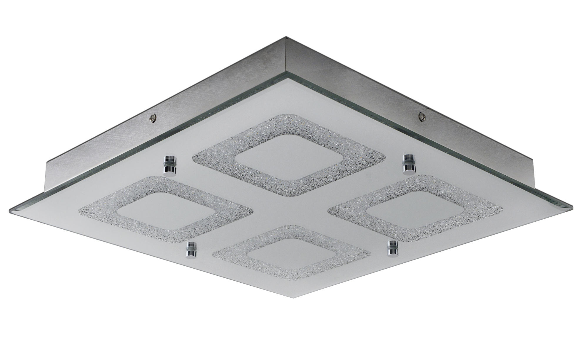 LED-DECKENLEUCHTE   - Chromfarben, Basics, Glas/Metall (5,8cm) - Näve