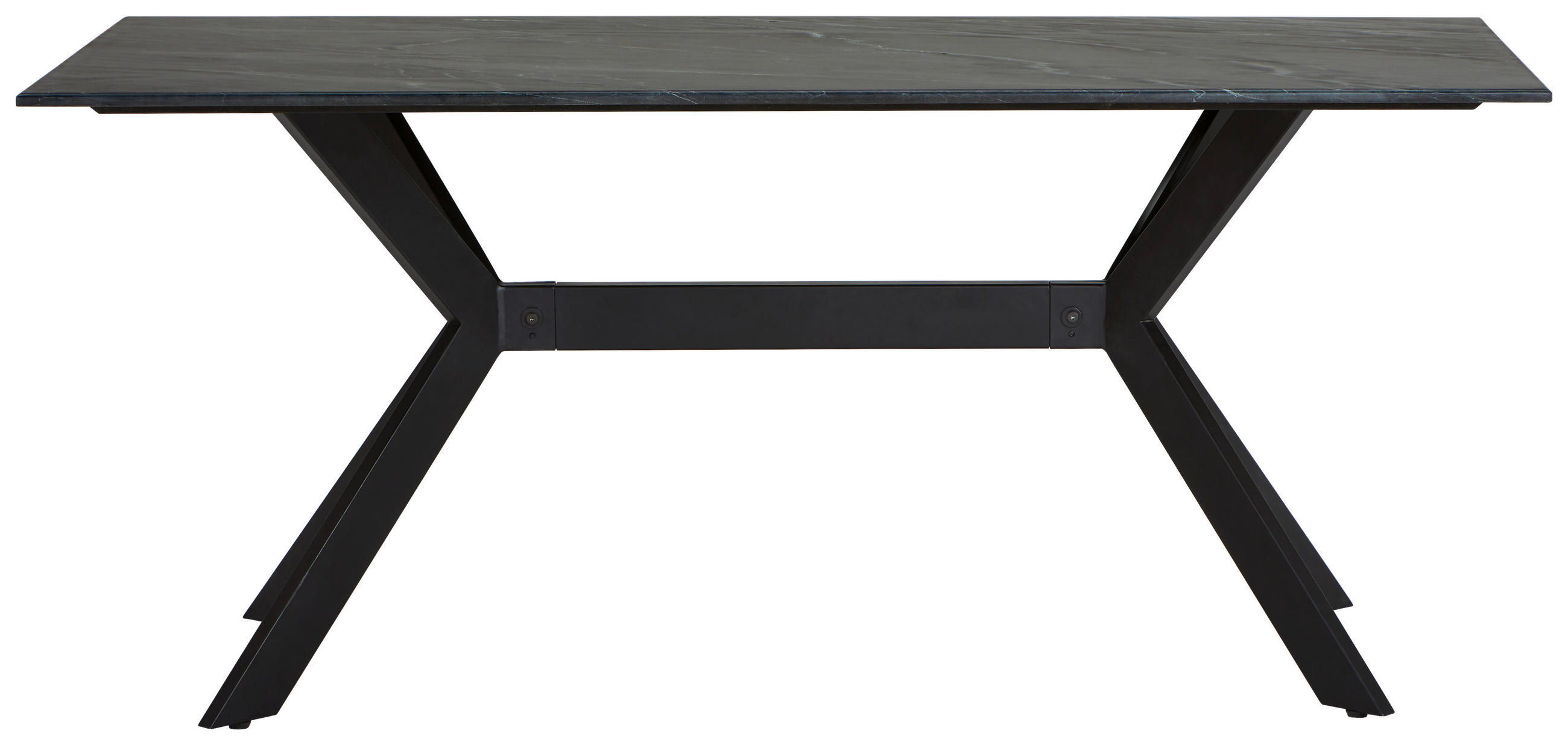 MATBORD i metall, sten 175/90/76 cm   - svart, Lifestyle, metall/sten (175/90/76cm) - Landscape