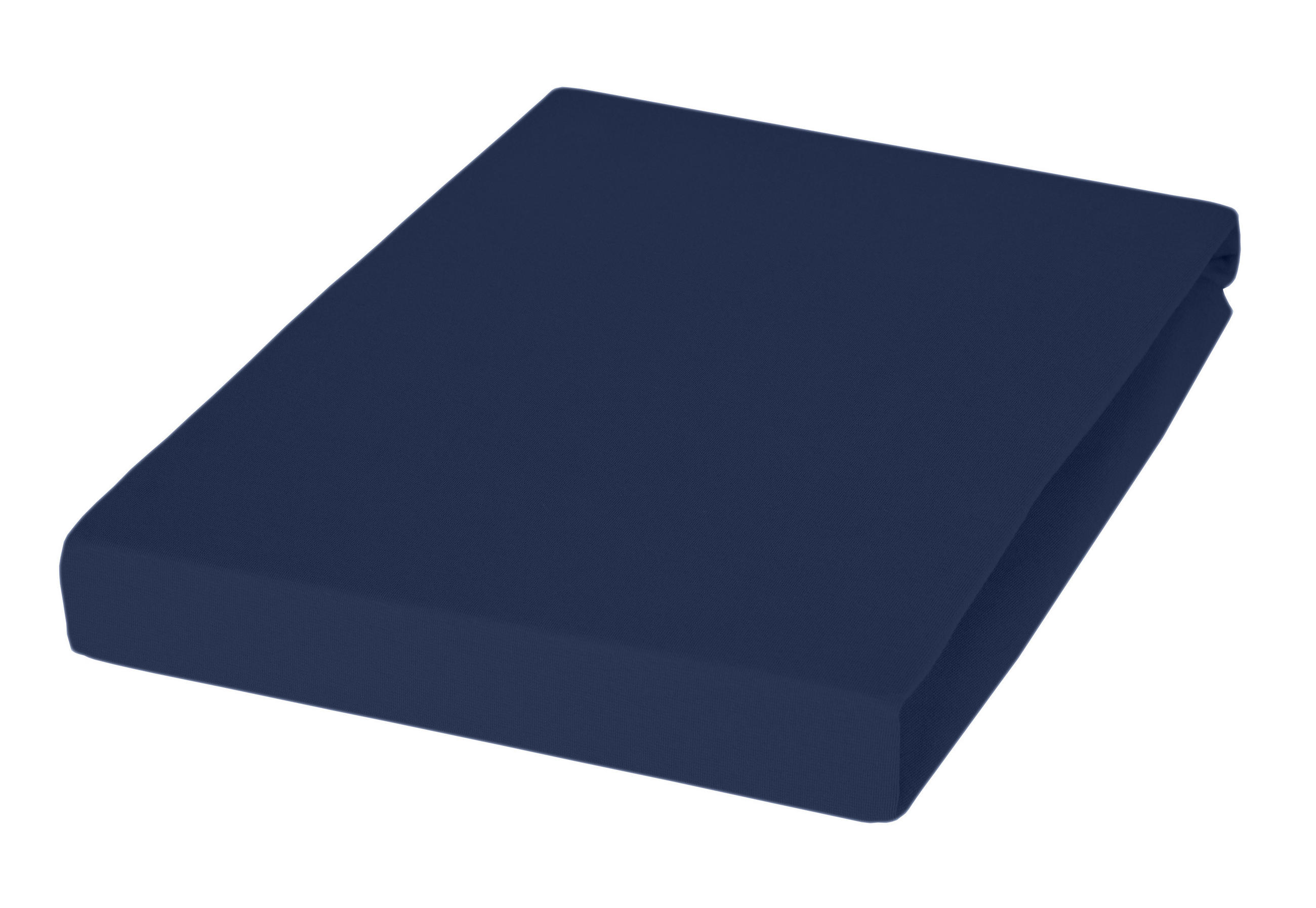 SPANNBETTTUCH Jersey  - Dunkelblau, Basics, Textil (100/200cm) - Janine