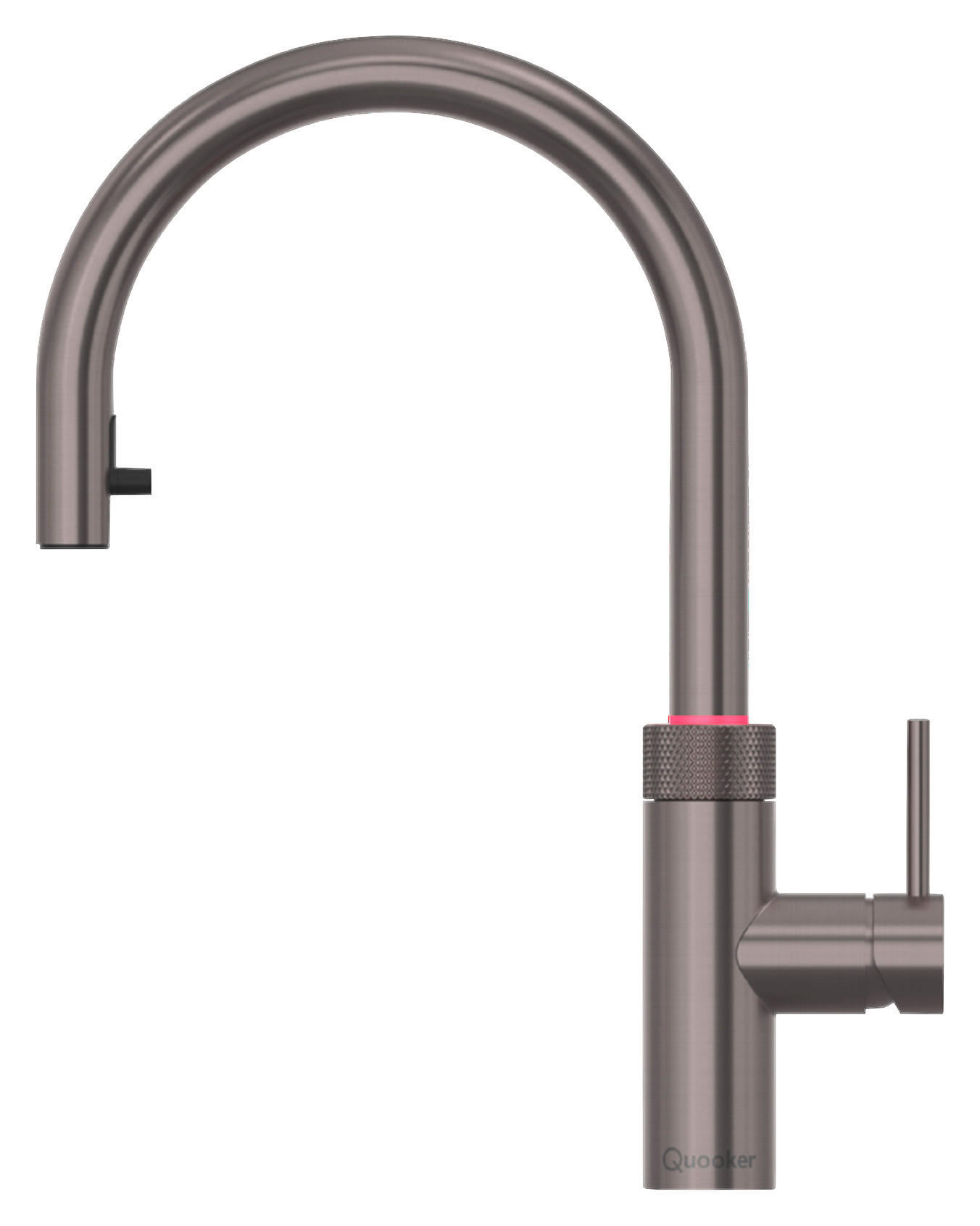 KÜCHENARMATUR Flex Round  - Graphitfarben, Basics, Metall (4,6/40/25,6cm) - Quooker