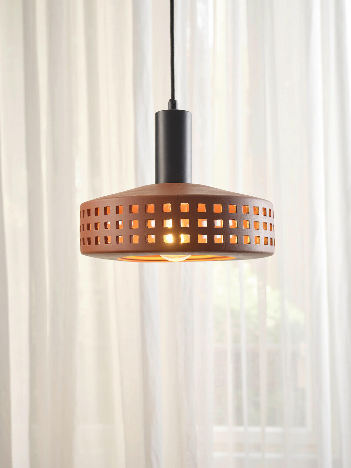 HÄNGELEUCHTE 26/150 cm  - Braun, Basics, Stein/Metall (26/150cm) - Osram