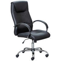 OTOČNÁ STOLIČKA PRE MLÁDEŽ, čierna, chrómová - čierna/chrómová, Konventionell, kov/textil (50/46-54/51cm) - MID.YOU