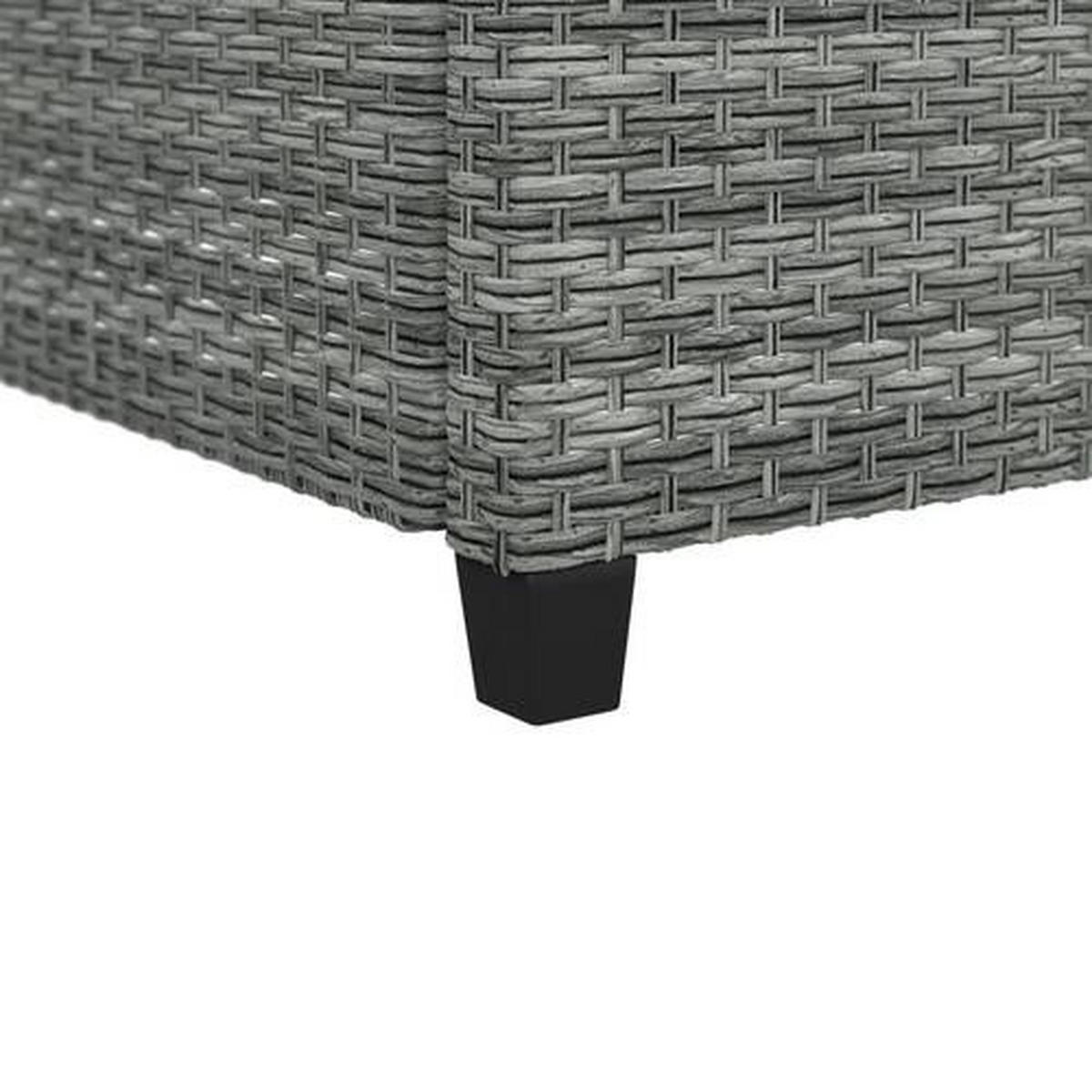 DINING-LOUNGESET 7-teilig  - Grau, MODERN, Kunststoff/Metall (78kg) - Ambia Garden