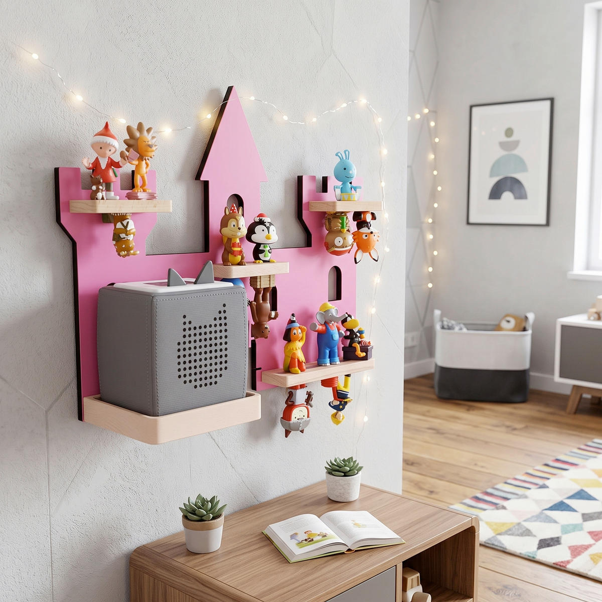 KINDERREGAL  - Pink, Modern, Holzwerkstoff (42/34/19cm) - Livetastic