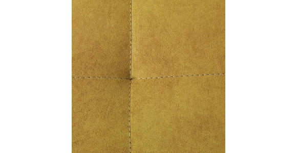 BIGSOFA Velours Gelb  - Gelb/Schwarz, Design, Textil/Metall (226/91/103cm) - Carryhome