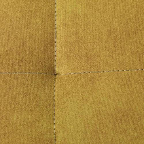 BIGSOFA Velours Gelb  - Gelb/Schwarz, Design, Textil/Metall (226/91/103cm) - Carryhome