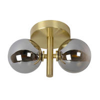 WANDLEUCHTE 12/15/24.5 cm   - Messingfarben, Design, Glas (12/15/24.5cm) - Lucide