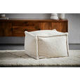 POUF Bouclé Naturfarben 70/70/40 cm  - Naturfarben, Design, Textil (70/70/40cm) - Carryhome
