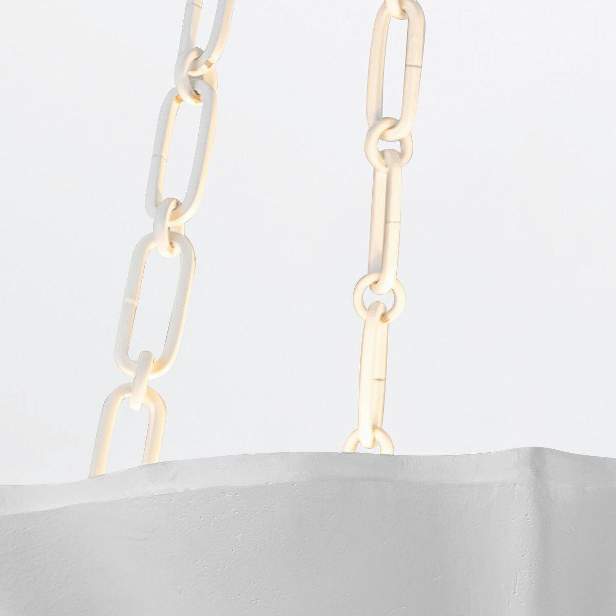 HÄNGELEUCHTE 19,7/57,2 cm  - Weiß, KONVENTIONELL, Naturmaterialien/Metall (19,7/57,2cm) - Elstead Lighting