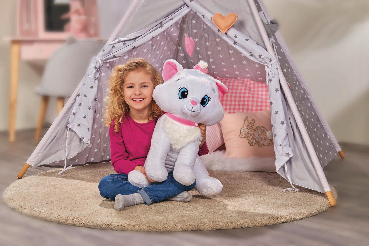 PLÜSCHTIER Disney Klassik Marie 33/33/46 cm  - Rosa/Weiß, Basics, Textil (33/33/46cm) - Disney