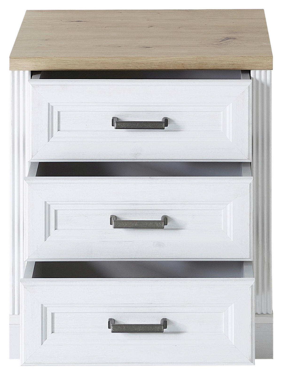 ROLLCONTAINER Pinienfarben, Eiche Artisan  - Eiche Artisan/Pinienfarben, KONVENTIONELL, Holzwerkstoff/Metall (54/62/39cm) - Carryhome