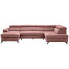 WOHNLANDSCHAFT - Schwarz/Rosa, Design, Textil/Metall (177/327/203cm) - Stylife