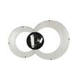 LED-DECKENLEUCHTE 55/35/8,5 cm   - Silberfarben/Schwarz, Design, Kunststoff/Metall (55/35/8,5cm) - Novel