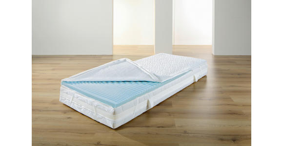 TOPPER 90/200 cm Höhe ca. ca. 6 cm  - Weiß, KONVENTIONELL, Textil (90/200cm) - Sleeptex