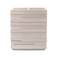 POHÁR NA ZUBNÉ KEFKY biela - biela, Basics, plast (8/11,5/8cm) - Sadena