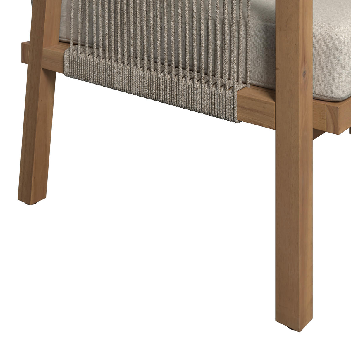 LOUNGEGARNITUR   203,5/69/79,5 cm Akazie massiv  - Beige/Akaziefarben, Natur, Holz (203,5/69/79,5cm) - Ambia Garden