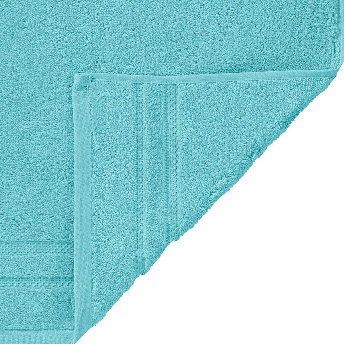 DUSCHTUCH 70/140 cm Micro Touch  - Türkis, Basics, Textil (70/140cm)
